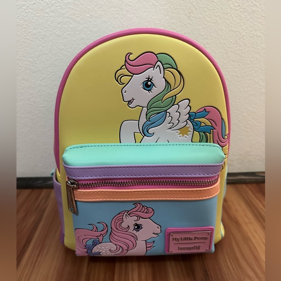Loungefly Other - NWT Loungefly My Little Pony Kids Color block Backpack - Multicolor